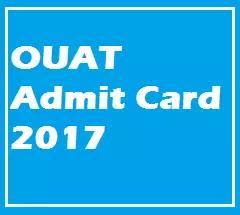 OUAT Admit Card 2017